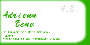 adrienn bene business card